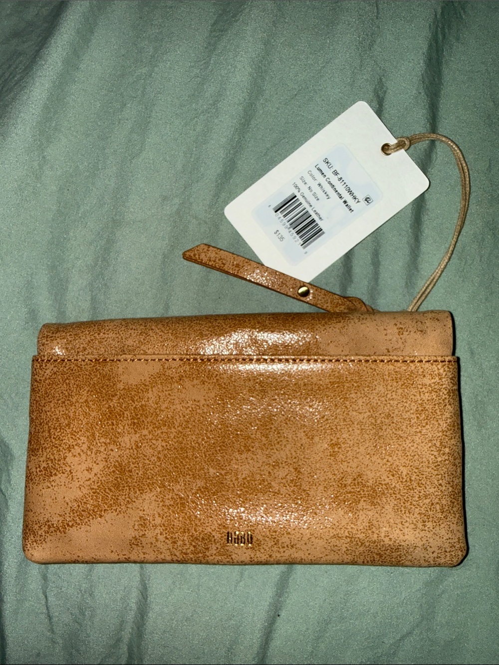 HOBO metallic whiskey wallet
